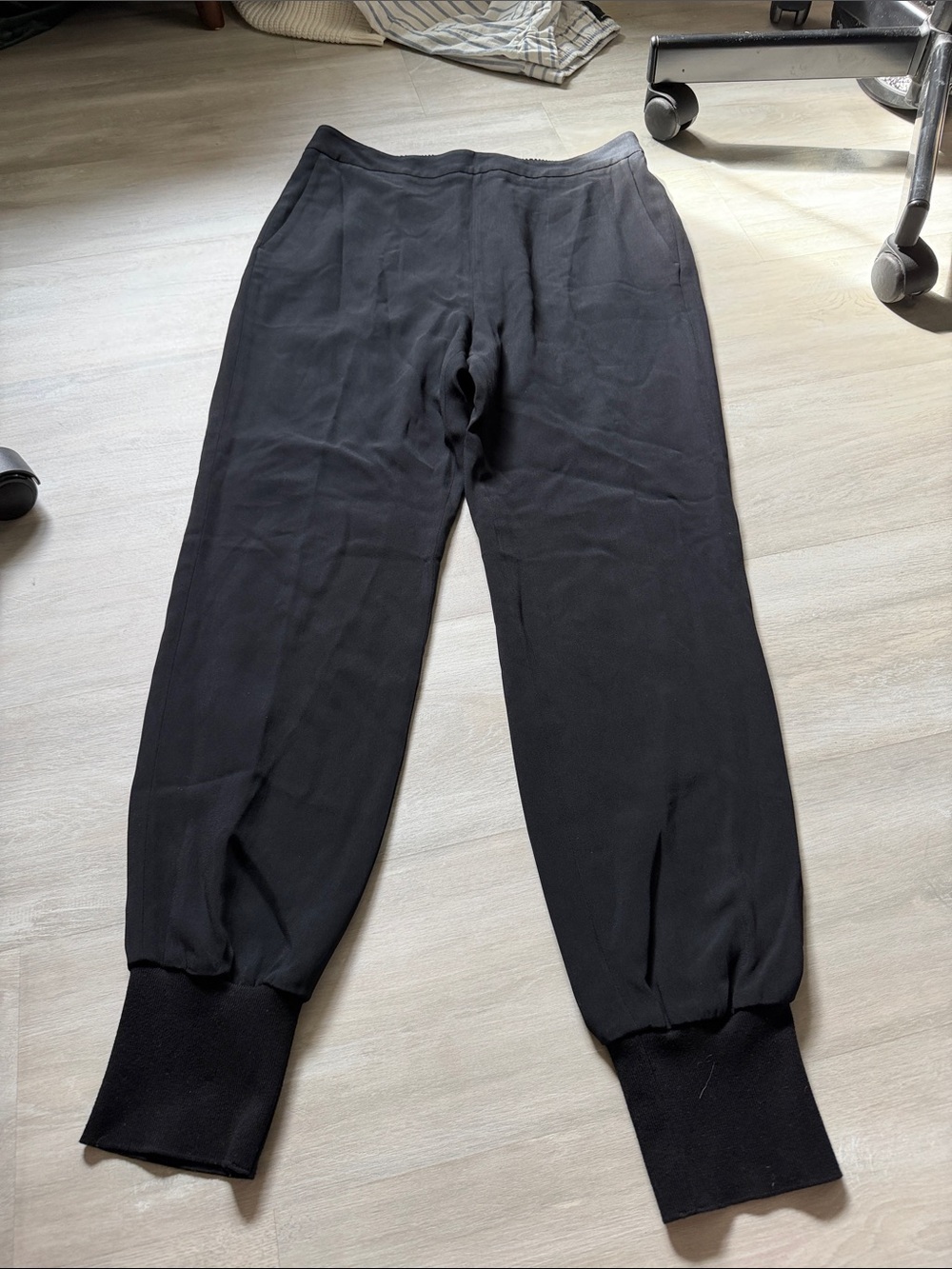 Stella McCartney Black womens Jogger Sweatpants size 12